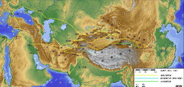 有没有有丝绸之路路线图的矢量图???