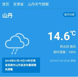 山丹天气预报40天，张掖天气预报