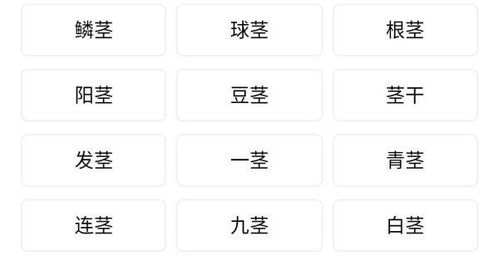 茎的组词和拼音，茎的组词组词语