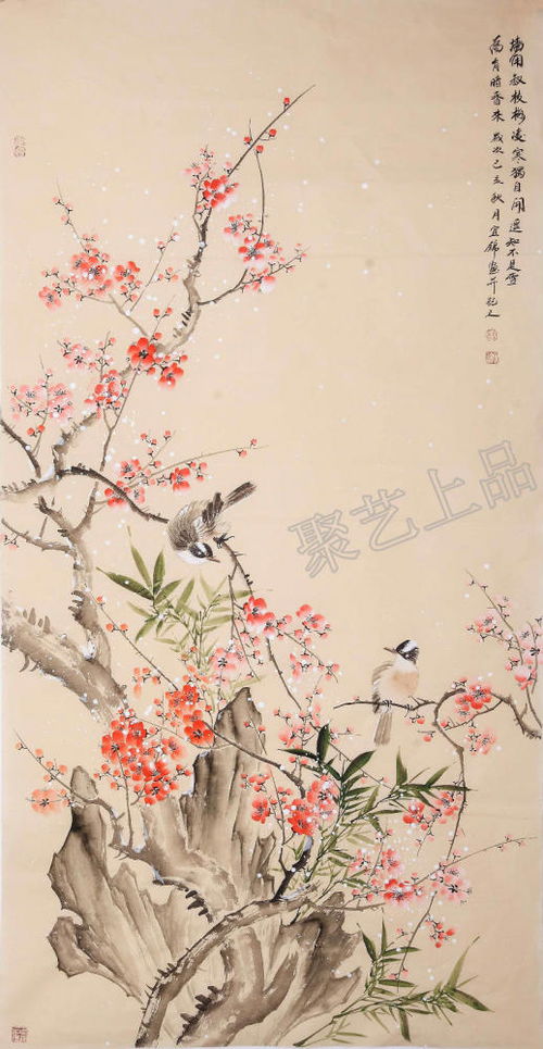 优秀梅花国画作品图片大全，梅花国画获奖作品
