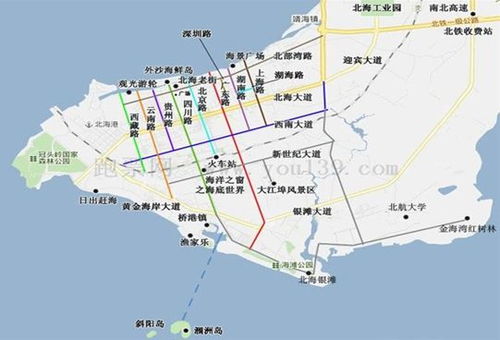 广西北海地图高清版大图，广西北海地图全图可放大