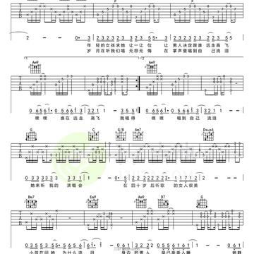 求赵雷雷子原创《民谣》的吉他谱·· 各位爱好吉他的大侠们· 帮帮我