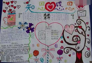 感恩手抄报简洁漂亮5张