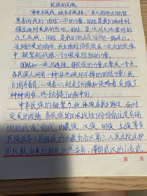 民族团结的作文300字左右，有关民族团结的作文