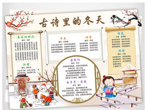 现代诗的手抄报怎么画四年级下册