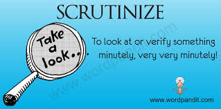 scrutinized，succession