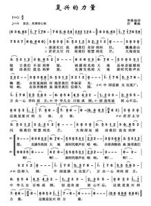 复兴的力量简谱教唱完整版，复兴的力量简谱有声教唱