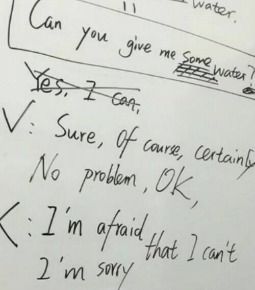 肯定祈使句和否定祈使句的回答，祈使句的回答英语