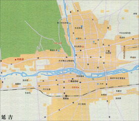 延吉地图全景，长白山延吉地图