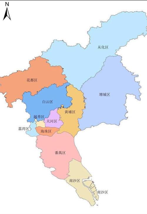 广州各区地图全图高清，广州各区地图分布图高清