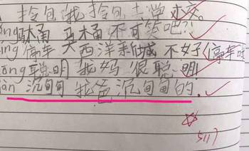 一个像造句子一年级，一个像造句简单少一点