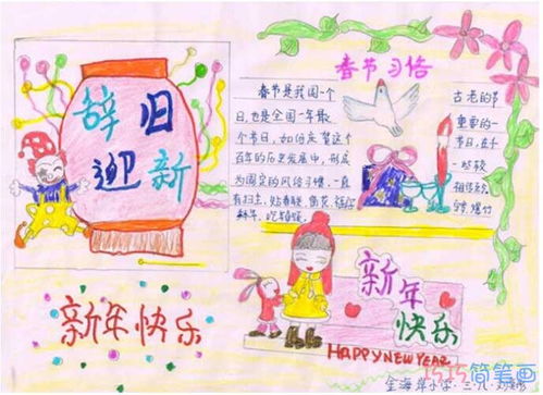 关于春节的手抄报内容兔年，关于春节的手抄报内容简单 简短