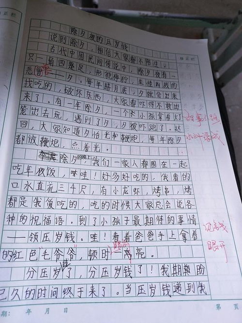 我的压岁钱作文500字