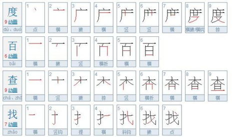 汉字基本笔画表