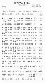 心在下雨歌词，她的眼睛会下雨歌词