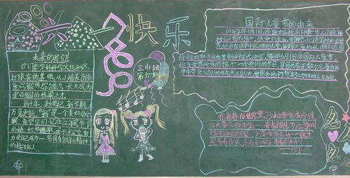 六一儿童节黑板报模板图片，六一儿童节黑板报简单漂亮
