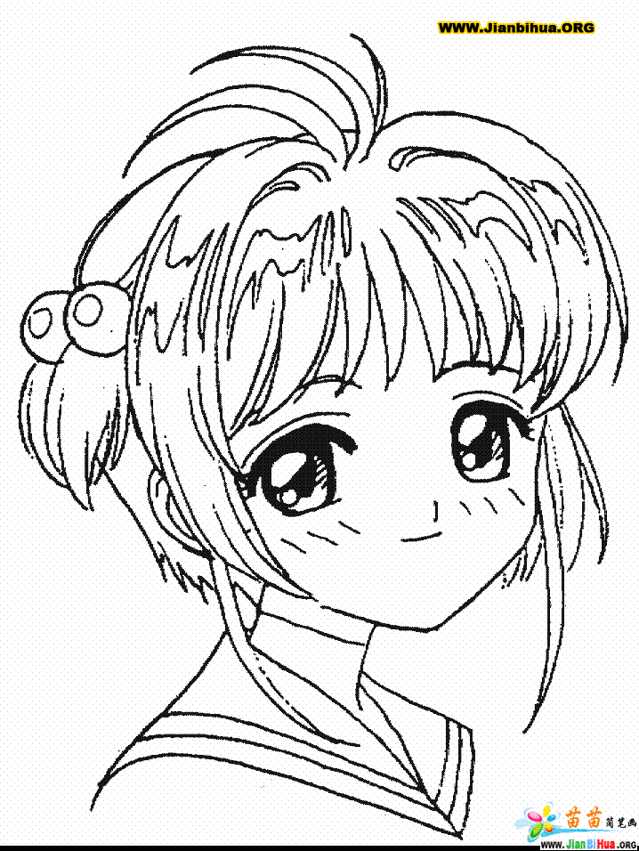 美女简笔画 公主，美女简笔画图片大全