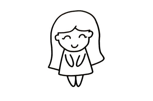 性感美女简笔画怎么画