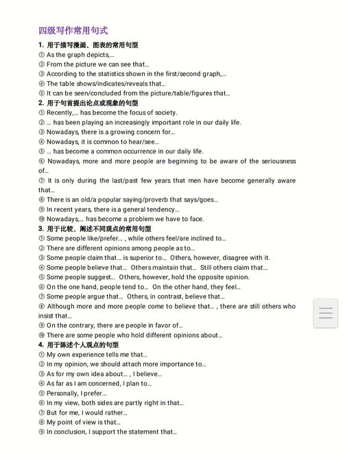 大学英语四级作文模板万能，大学英语四级作文模板 百度网盘