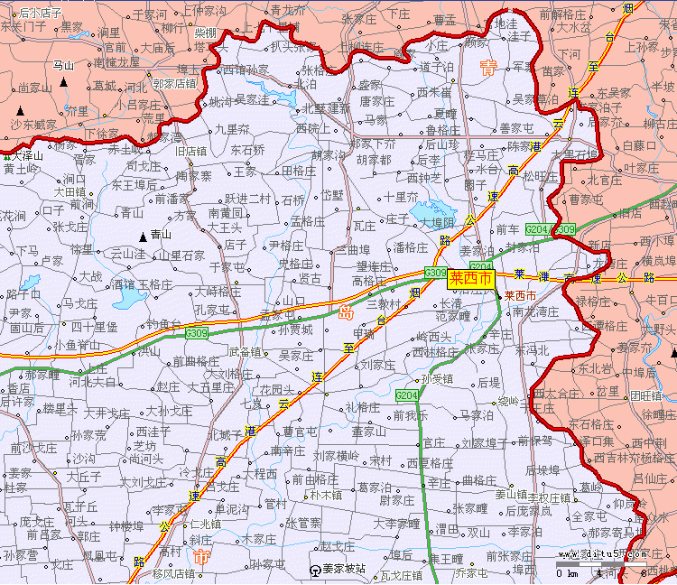 城阳到莱西多少公里