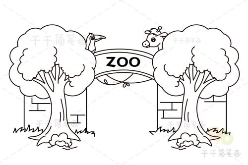 动物园的海报怎么画?动物园怎么画简单漂亮一等奖
