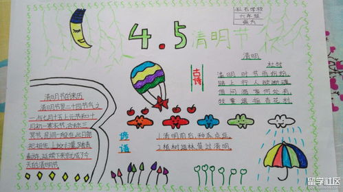 清明节手抄报图片