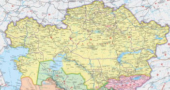 哈萨克斯坦地图全图，哈萨克斯坦地理位置地图