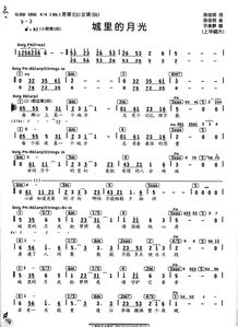 城里的月光简谱教唱视频，许美静城里的月光简谱