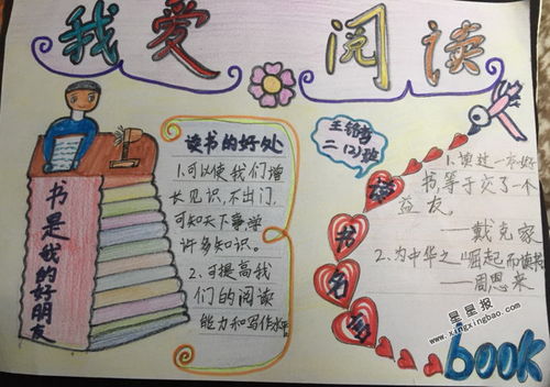 二年级阅读手抄报图片，二年级阅读手抄报模板大全