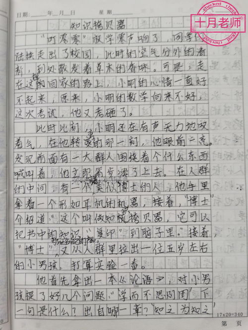 六年级语文下册第五单元作文。400字左右