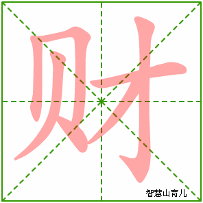 贼的笔顺怎么写，财的笔顺组词