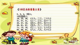 一百以内的质数顺口溜 小学，一百以内质数顺口溜集合