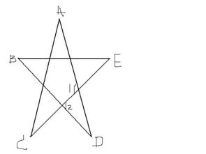 五角星的角度是多少