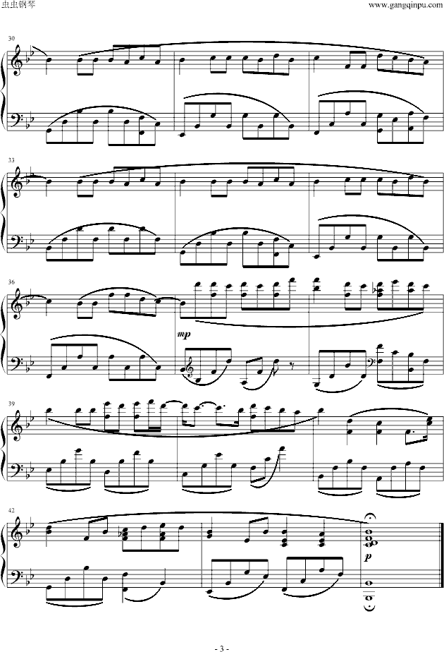 你听得到钢琴谱数字，你听得到钢琴谱弹唱版
