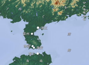 雷州半岛地图，雷州半岛是哪个省的城市