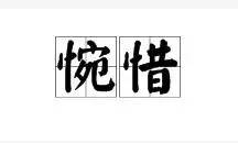 惋惜是什么意思解释词语