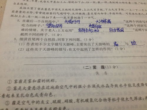 雾霾课外阅读，雾霾作者