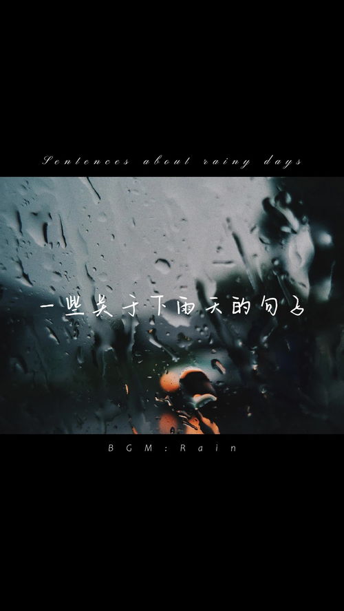 关于下雨的谚语精选100个