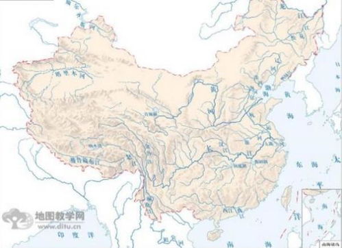 中国山脉图高清版大图，中国山脉地形地图