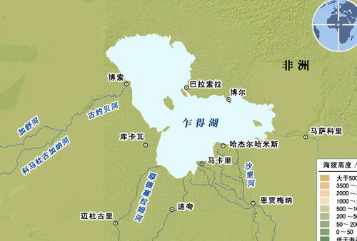 乍得湖地理位置，乍得湖流域南部水系较北部发达的主导因素