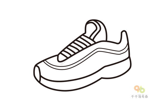 运动鞋简笔画 儿童，女生运动鞋简笔画