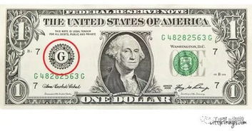 1美元纸币图片，1美元图片高清