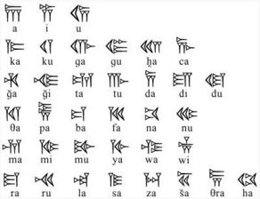楔形文字图片，楔形文字法