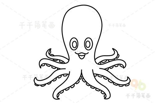 简笔画小章鱼怎么画