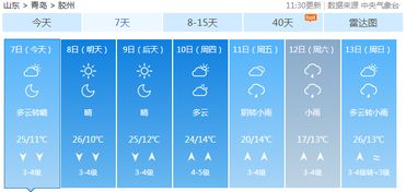 明天平度天气预报