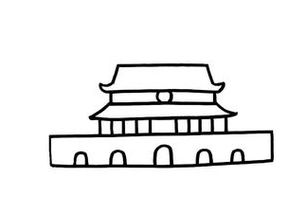 天安简笔画怎么画