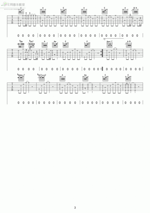 鸽子吉他谱c调，鸽子吉他谱简单版