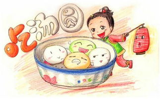 闹元宵简笔画图片大全，闹元宵简笔画图片儿童可爱