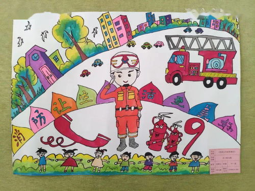 2020全国消防日手抄报简单又漂亮