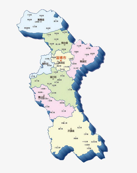 淄博在济南哪个方向?